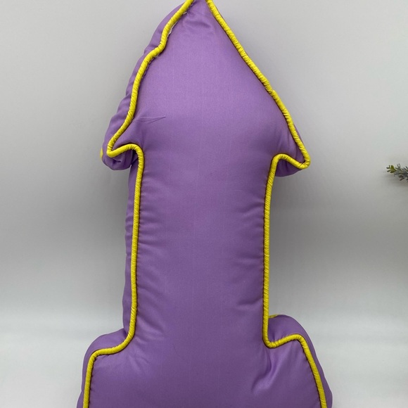 Waverly Wild Life Purple Arrow Embroidery Be Brave little one decorate pillow - Picture 3 of 4